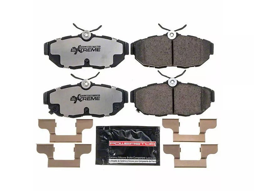 PowerStop Z26 Street Performance Carbon-Fiber Ceramic Brake Pads; Rear Pair (11-12 Mustang GT, V6; 13-14 Mustang) - BM TARAKI