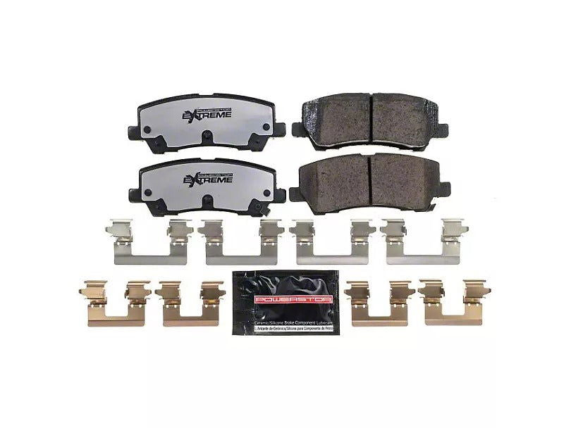 PowerStop Z26 Street Performance Carbon-Fiber Ceramic Brake Pads; Rear Pair (15-23 Mustang GT, EcoBoost, V6) - BM TARAKI