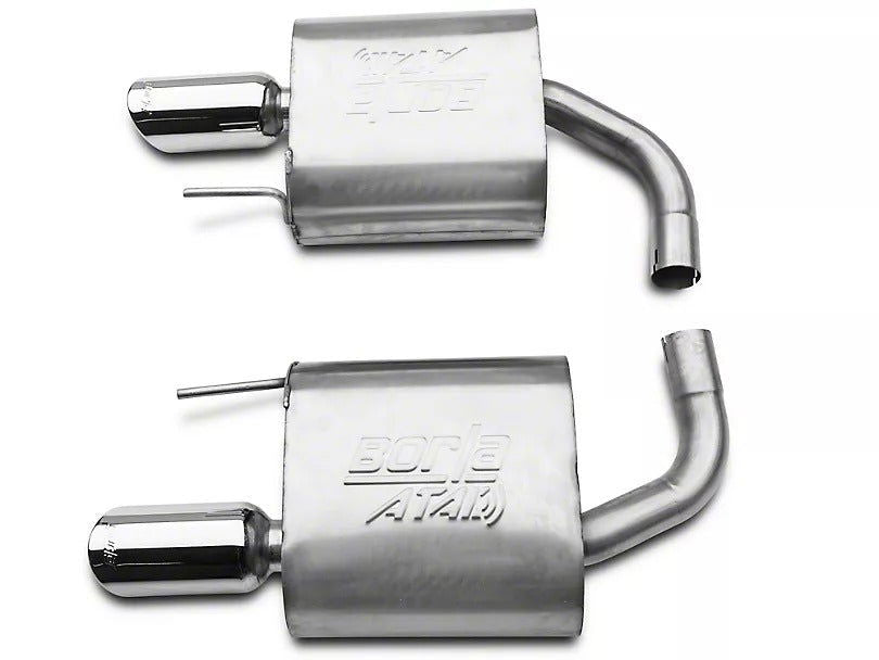 Borla ATAK Axle-Back Exhaust with Polished Tips (15-23 Mustang EcoBoost w/o Active Exhaust) - Convetible - BM TARAKI