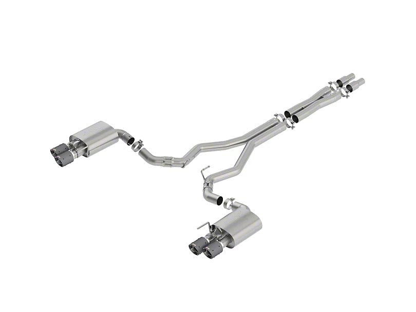 Borla ATAK Cat-Back Exhaust with Carbon Fiber Tips (18-23 Mustang GT Fastback w/ Active Exhaust) - BM TARAKI