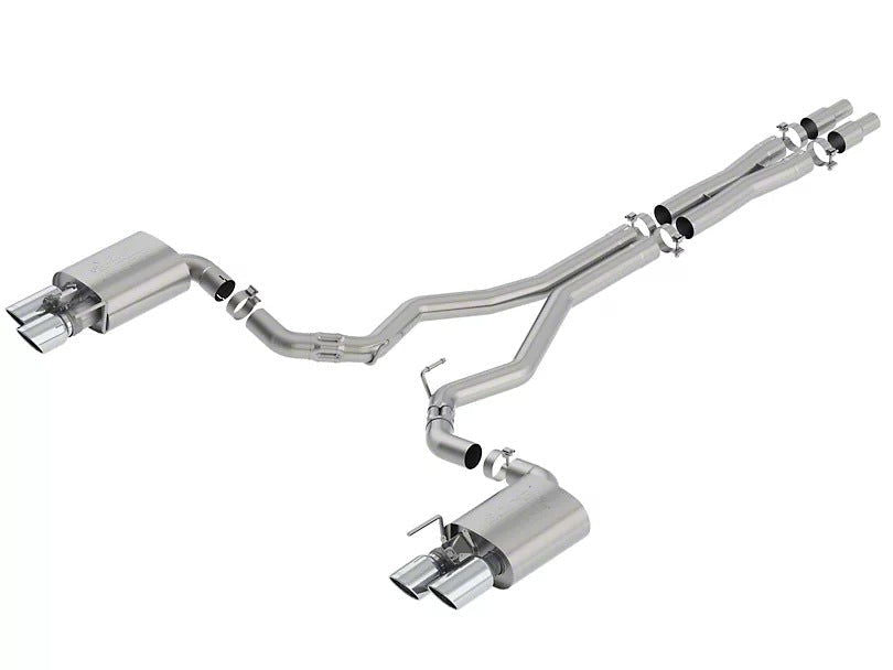 Borla ATAK Cat-Back Exhaust with Chrome Tips (18-23 Mustang GT Fastback w/ Active Exhaust) - BM TARAKI