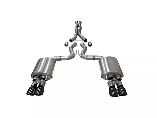 Corsa Performance Xtreme Cat-Back Exhaust with Black Tips (18-23 Mustang GT Fastback w/ Active Exhaust) - BM TARAKI