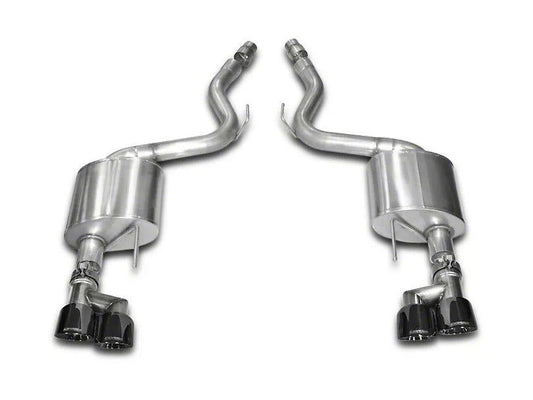 Corsa Performance Sport Axle-Back Exhaust with Black Quad Tips (15-17 Mustang GT Premium Fastback) - BM TARAKI