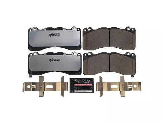 PowerStop Z26 Street Performance Carbon-Fiber Ceramic Brake Pads; Front Pair (15-23 Mustang GT w/ Performance Pack) - BM TARAKI