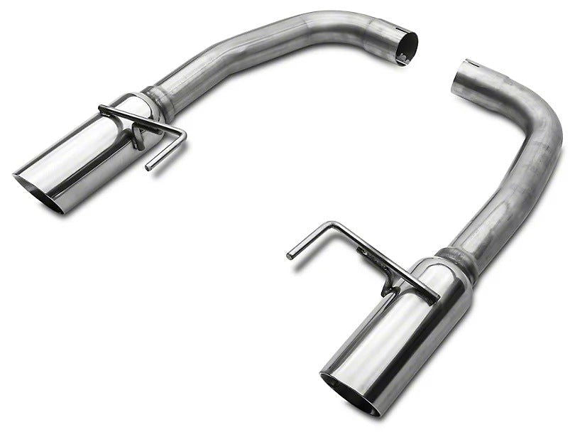 SR Performance Muffler Delete Axle-Back Exhaust with Polished Tips (15-17 Mustang GT) - BM TARAKI