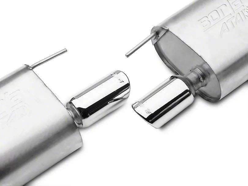 Borla ATAK Axle-Back Exhaust with Polished Tips (15-23 Mustang EcoBoost w/o Active Exhaust) - Convetible - BM TARAKI