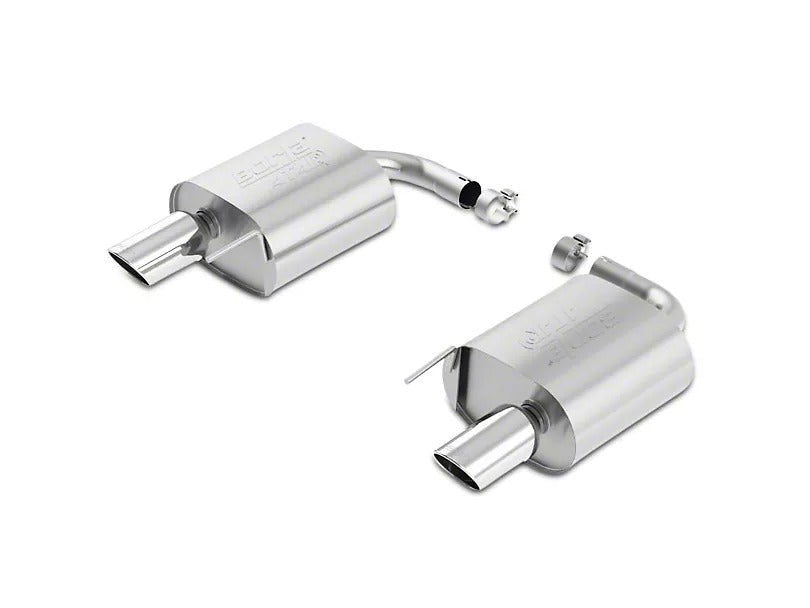 Borla ATAK Axle-Back Exhaust with Polished Tips (15-23 Mustang EcoBoost Convertible w/o Active Exhaust, V6 Convertible) - BM TARAKI